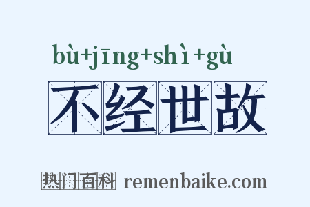 不经世故是什么意思的图片